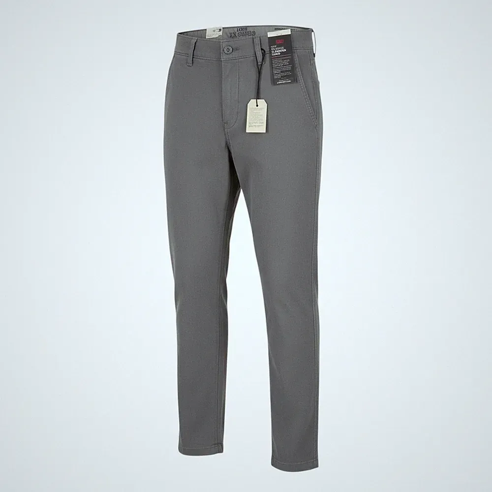 LEVI'S XX Chino Herrenhose W28/L32 Grau Big E Taper Stretch Zip Fly