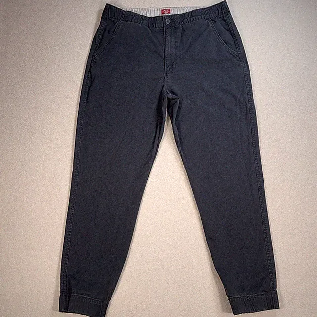 Levi's XX Chino Jogger Pants Men's L Gray Tapered Drawstring Stretch Zip Pocket
