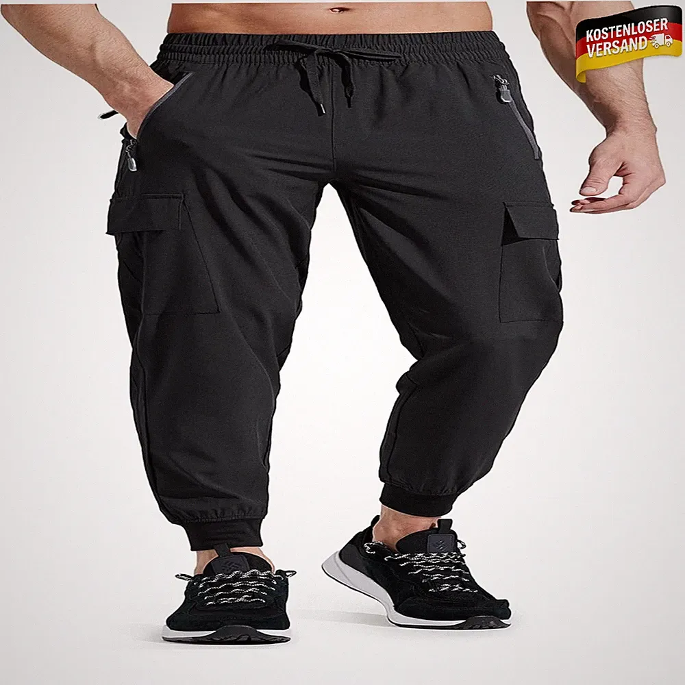 Libin Jogginghose Herren Stretch schnelltrocknend Cargo Wander Trekking Taschen