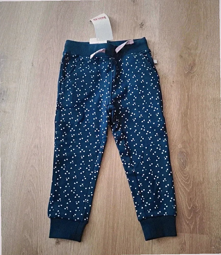 Liegelind Mädchen Jogginghose blau Herzen, elastischer Bund, Gr. 92 Neu Edikett