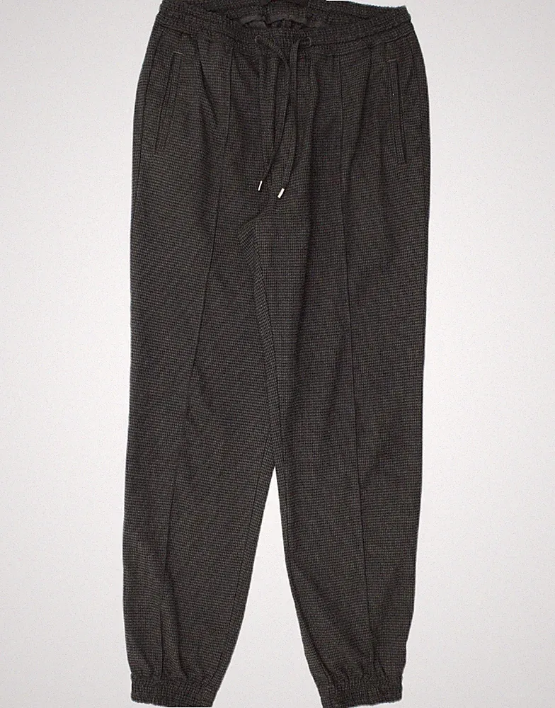 Liu Jo Herren Jogginghose Chino Hose W30 L27 Grau Hahnentritt HV13