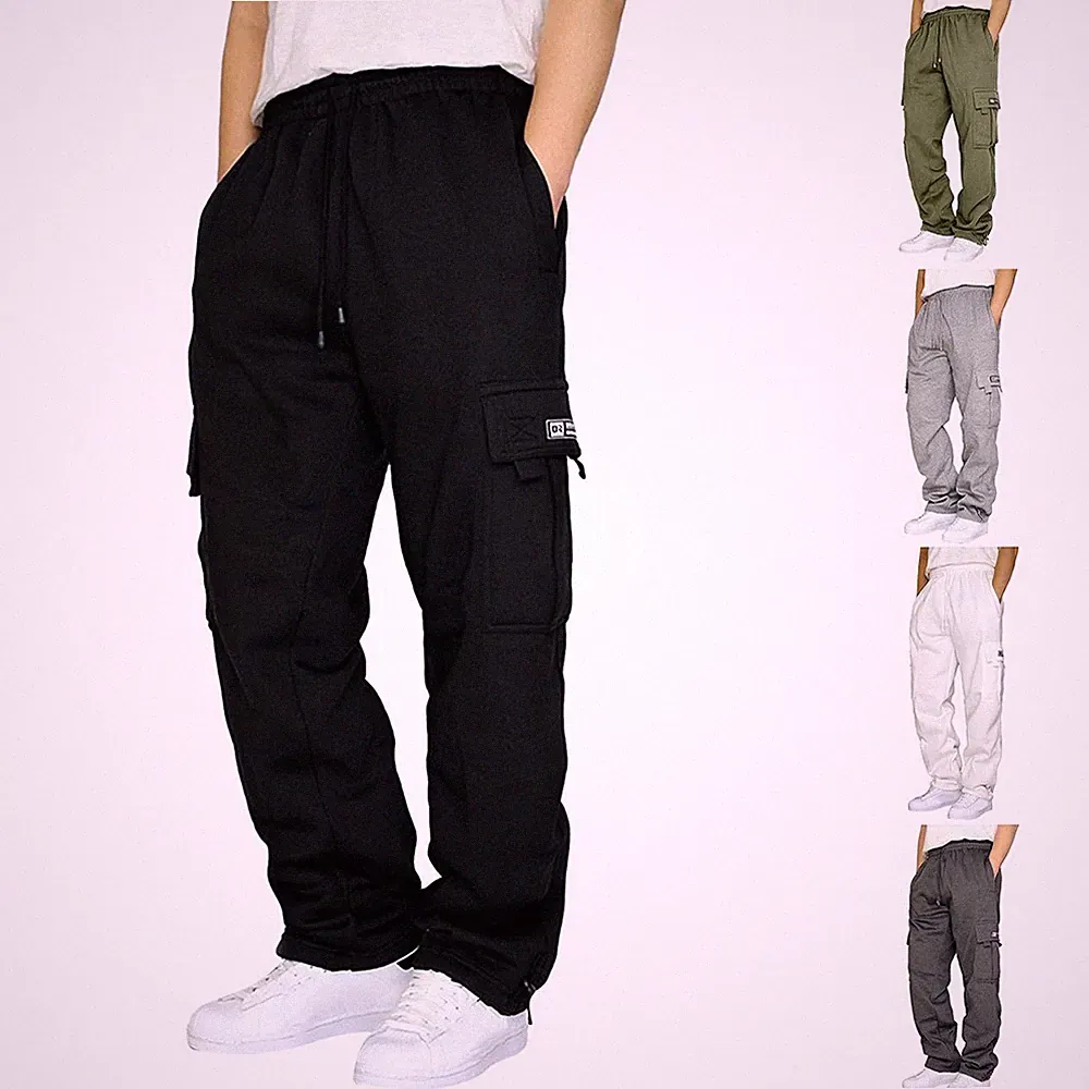 Lockere Cargo Jogginghose für Herren Sport Style mit Gummibund
