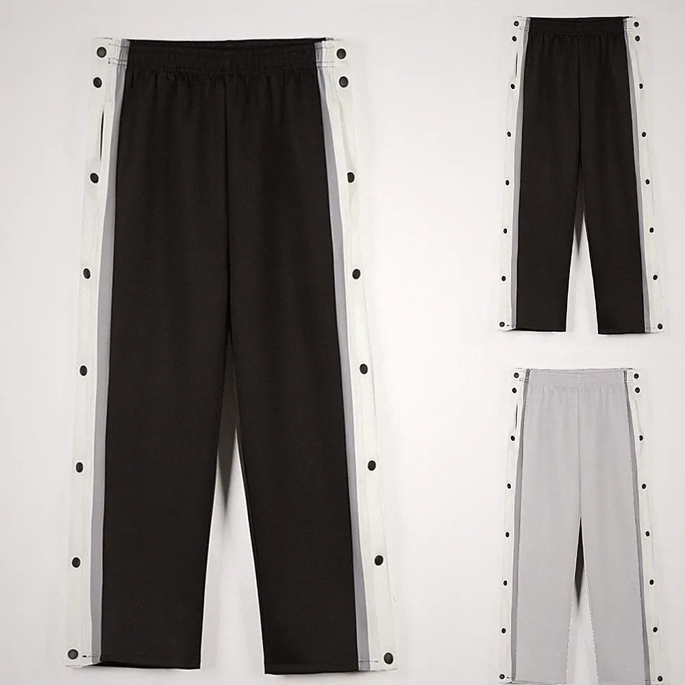 Lockere Herren-Sporthose Knopfleiste Jogginghose 95 % Polyester 5 % Elasthan
