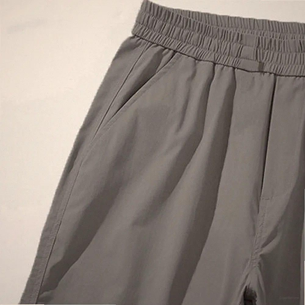 lockere Passform Jogginghose für Herren mit reinem Farbdesign für den