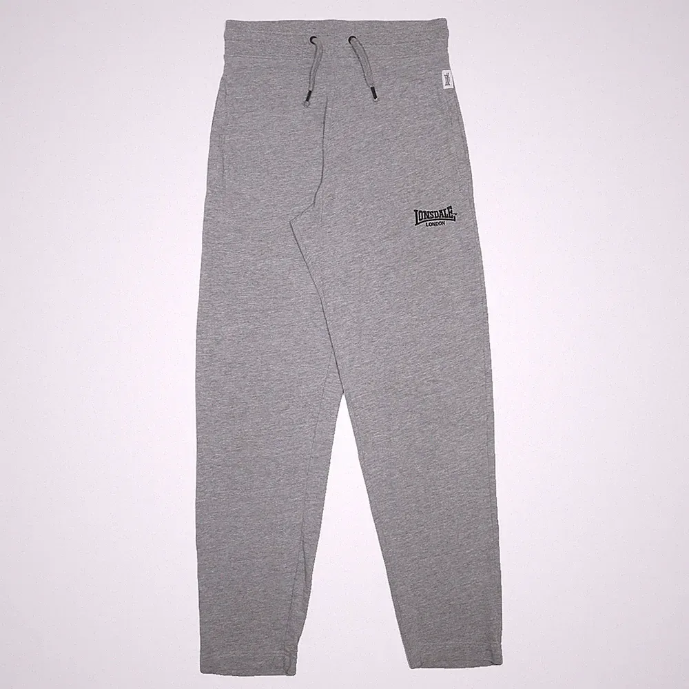 LONSDALE Herren Jogginghose Grau S W28 L30 Baumwollmischung Regular Tapered