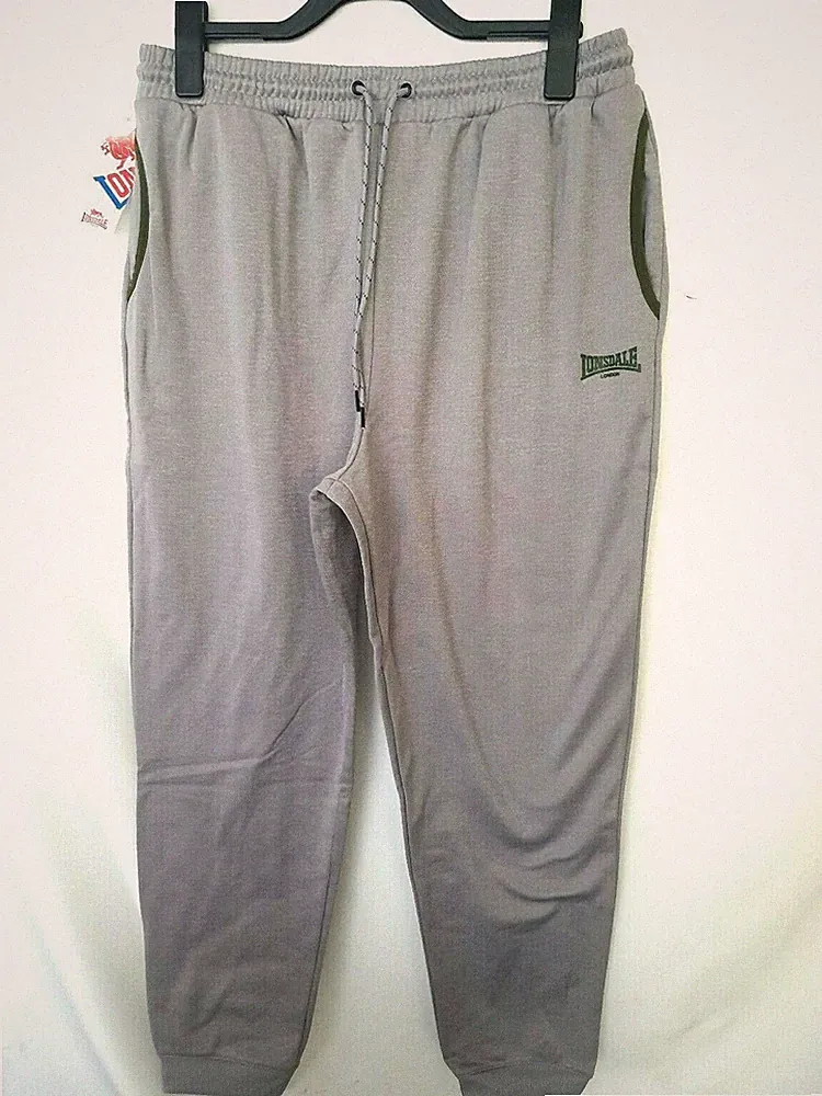 Lonsdale Herren Poly Trainingshose Jogginghose Grau Gr.2XL Neu mit Etikett