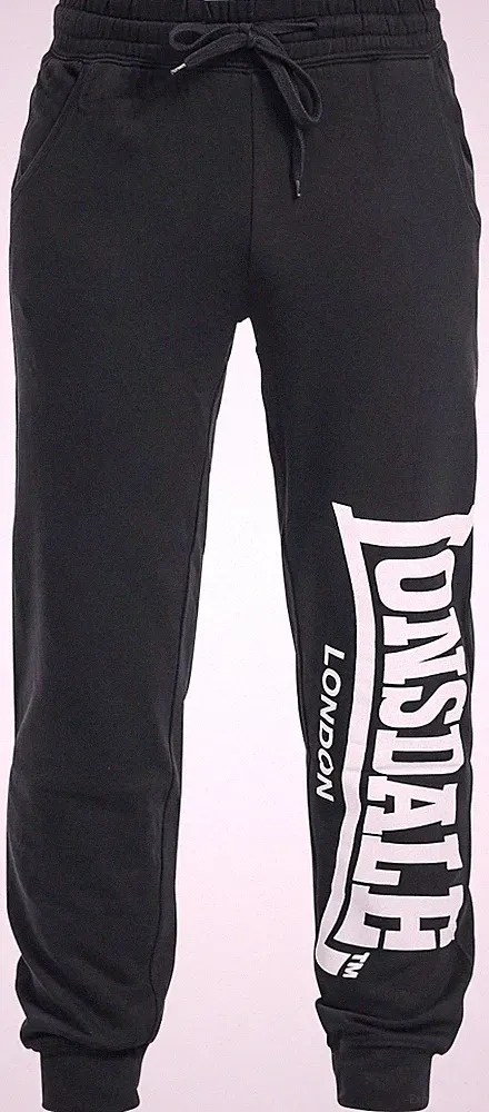 Lonsdale London Trainingshose Herren Logo Large schwarz Activewear, Streetwear