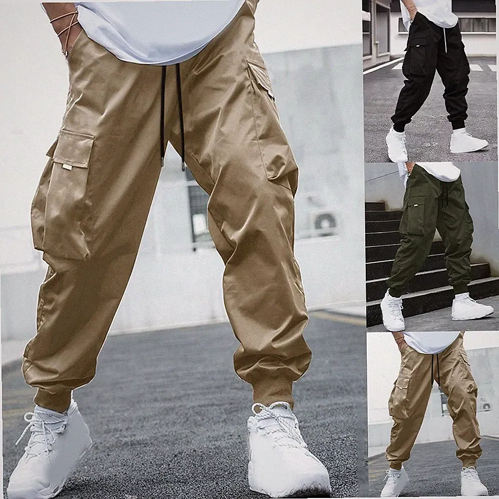 Loose Fit Herren Cargo Jogginghose Haremsstil für Hose mit mehreren