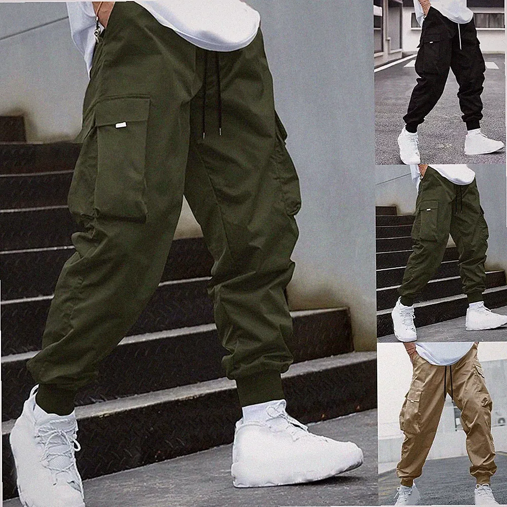 Loose Fit Herren Jogginghose Haremsstil Cargohose mit für mehrere