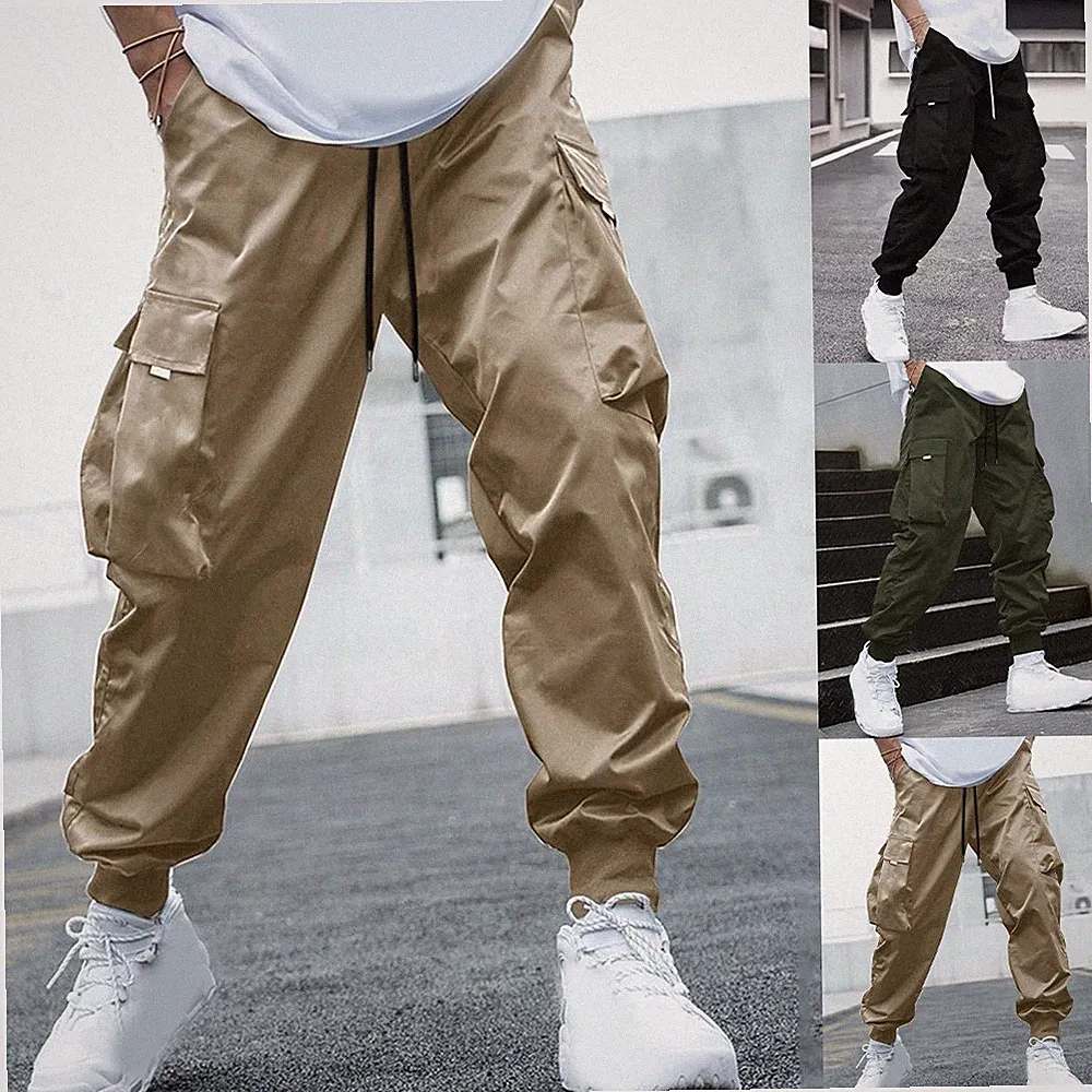 Loose Fit Herren Jogginghose Haremsstil Cargohose mit für mehrere