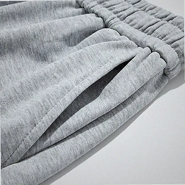 Loose Fit Herren Jogginghose Polyester Stoff Gummibund für täglichen Komfort