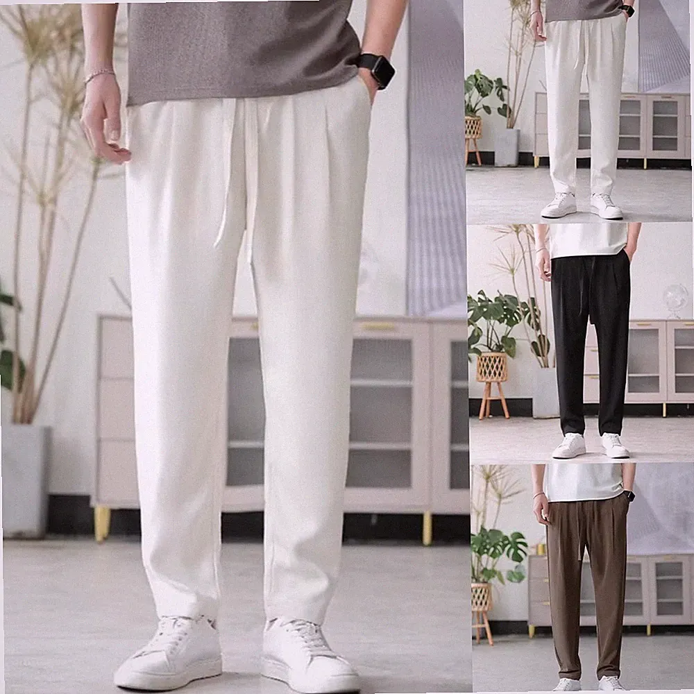 Loose Fit Herren Jogginghose Sweatpants Einfarbig Streetwear Sport Freizeit Hose