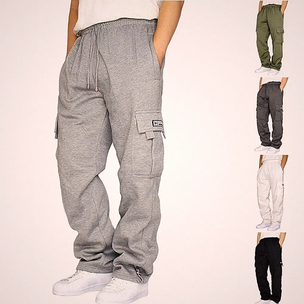 Loose Fit Herren Sport Jogginghose mit Kordelzugbund und Utility