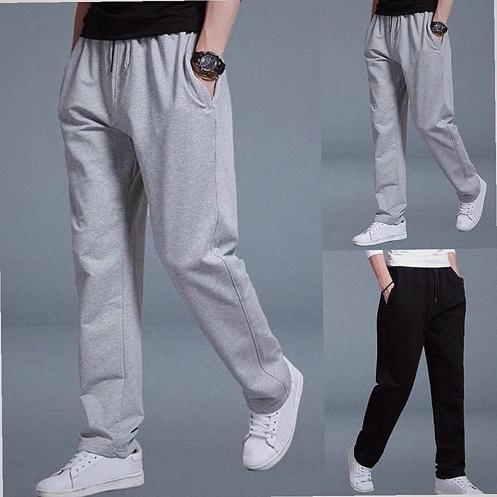 Loose Fit Straight Cut Herren Jogginghose Sweatpants für Laufen Fi