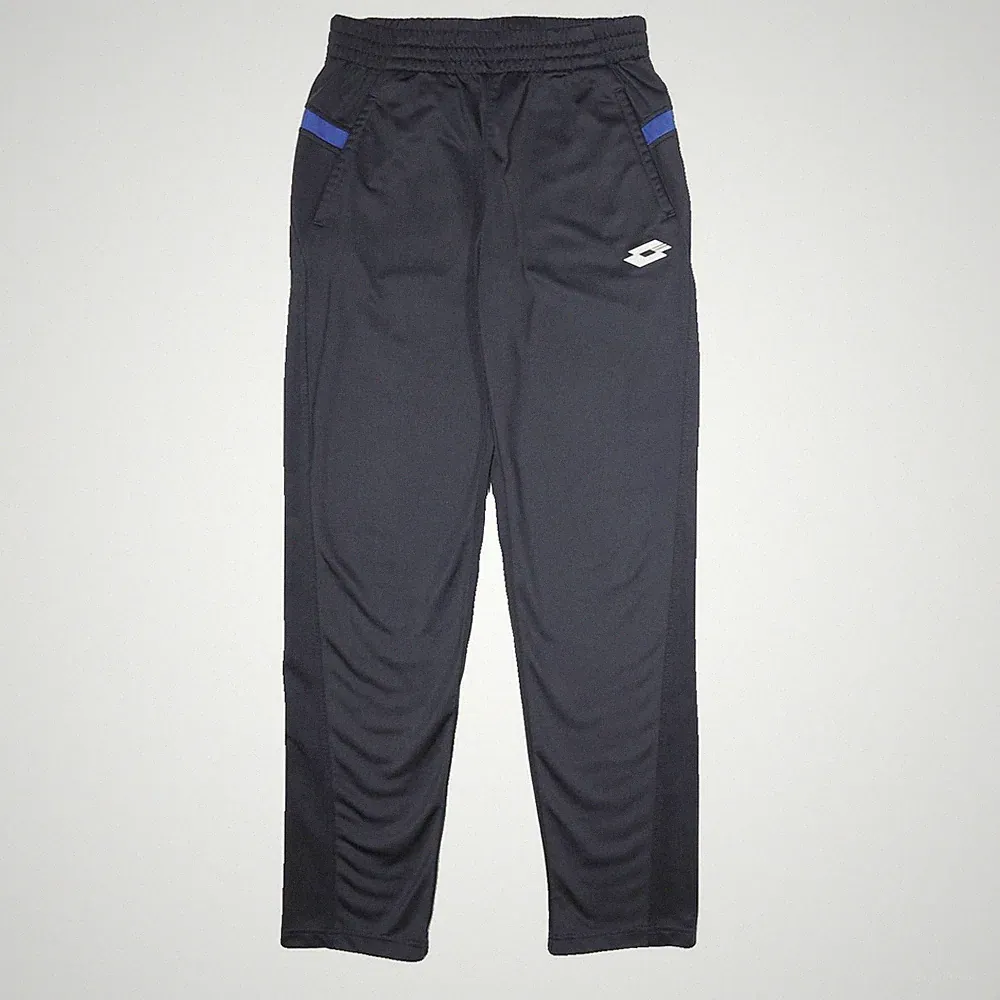 LOTTO Herren Jogger Schwarz Blau Slim Tapered S W26 L32 Trainingshose