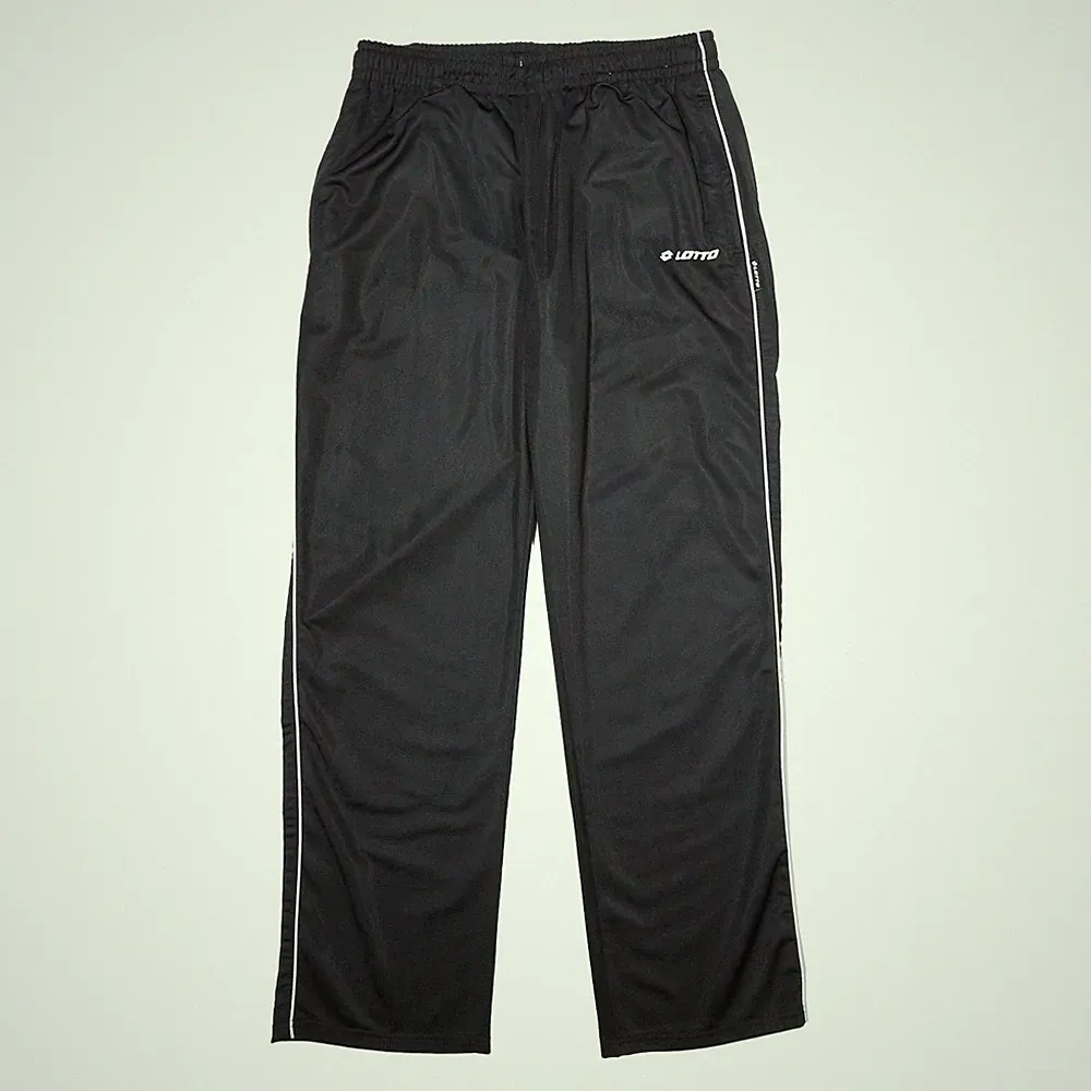 LOTTO Herren Jogger Track Pants Schwarz Weiß M W28 L32 Polyester