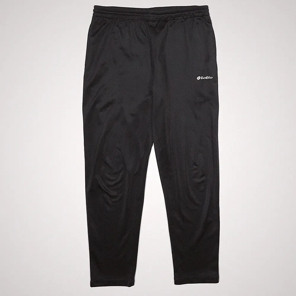 LOTTO Herren Jogginghose Schwarz Schmal Verjüngt 2XL W30 L28 Sporthose