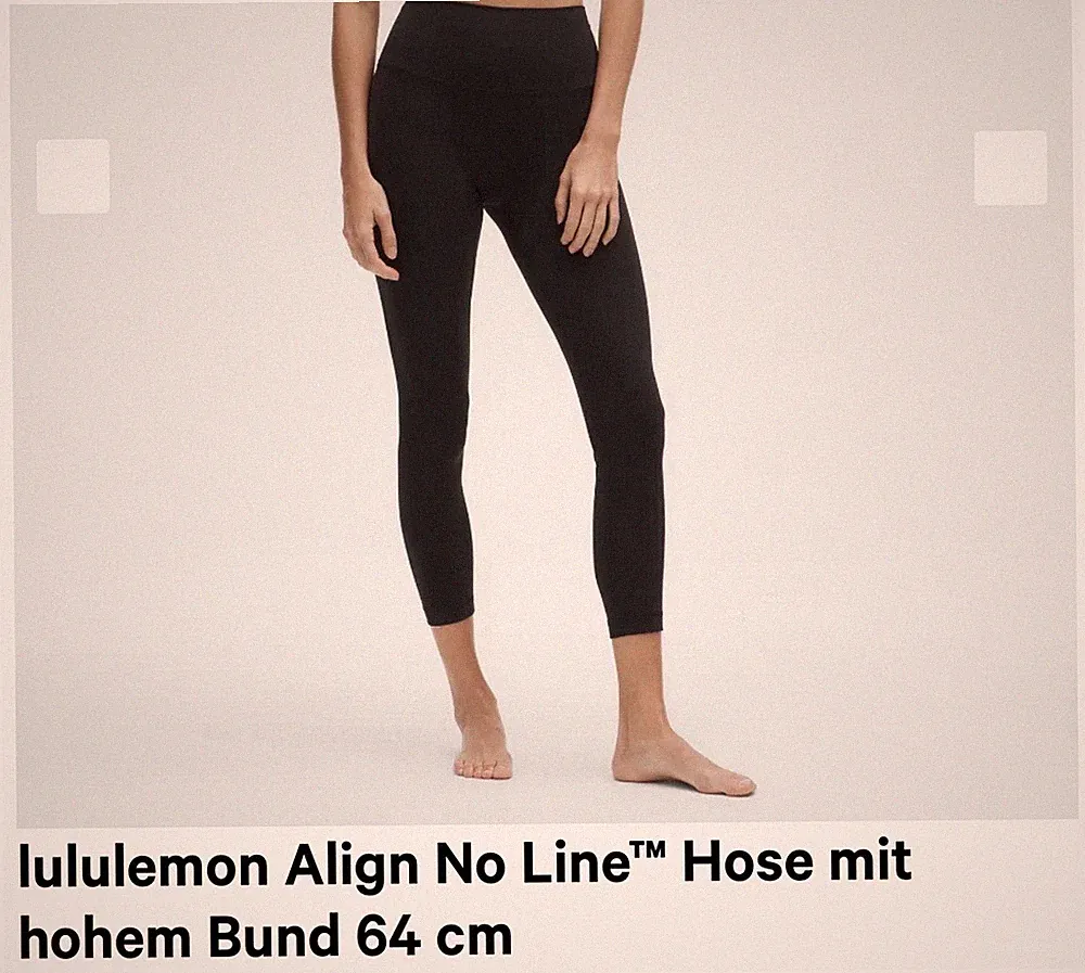 lululemon Align No Line™ Hose mit hohem Bund 64 cm, Gr. 36, NEU