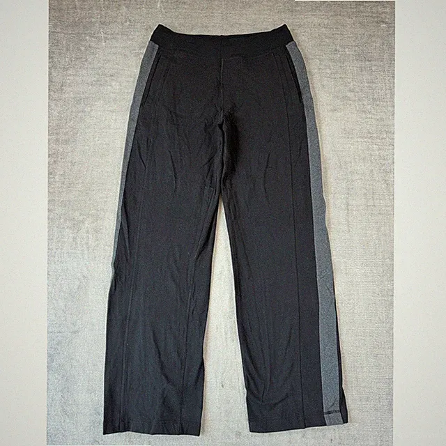 Lululemon Athletic Pants Men Medium Black Kung Fu Side Stripe Relaxed Track Yoga