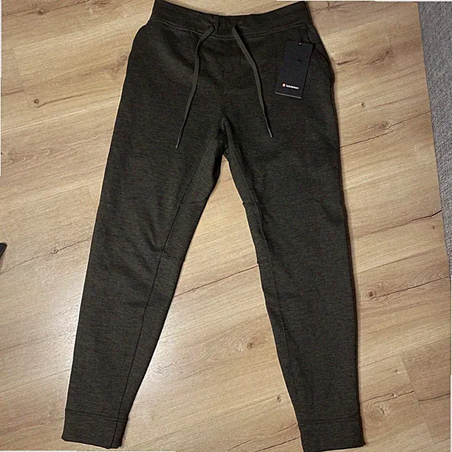 Lululemon Men's Welterweight Heathered Dark Olive/Blk Joggers 29" Size M NWT