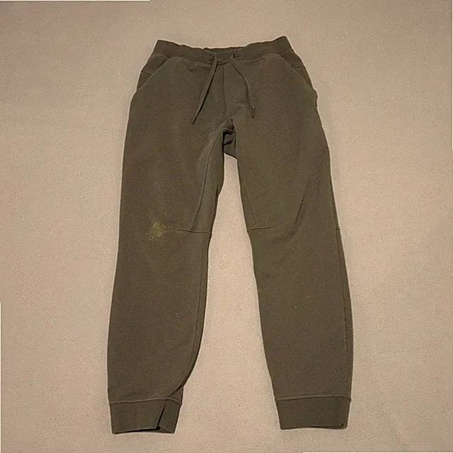 Lululemon Mens City Sweat Joggers Olive Green Slim Fit Pants Medium LM5AJTS
