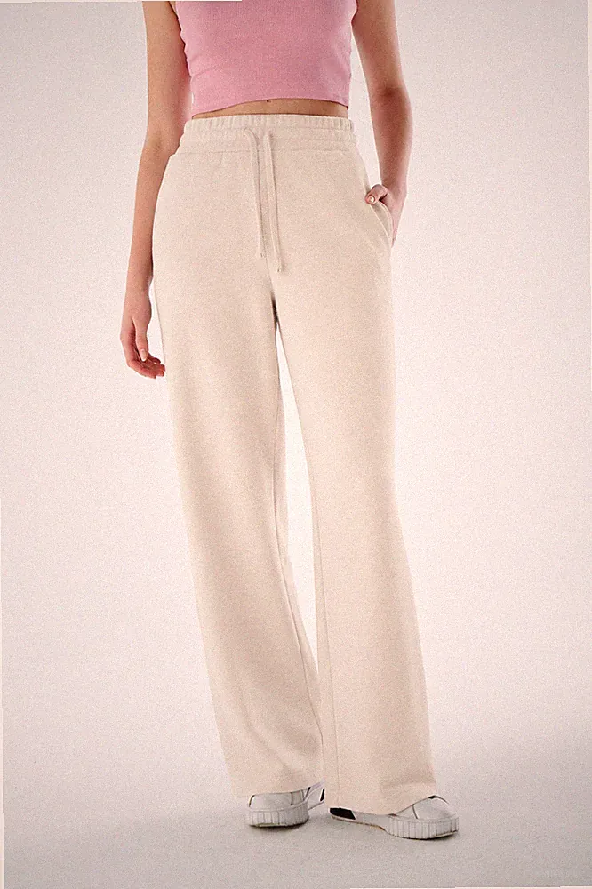 LUVIGANCE Damen Jogginghose High Waist Heavyweight Baumwollanteil