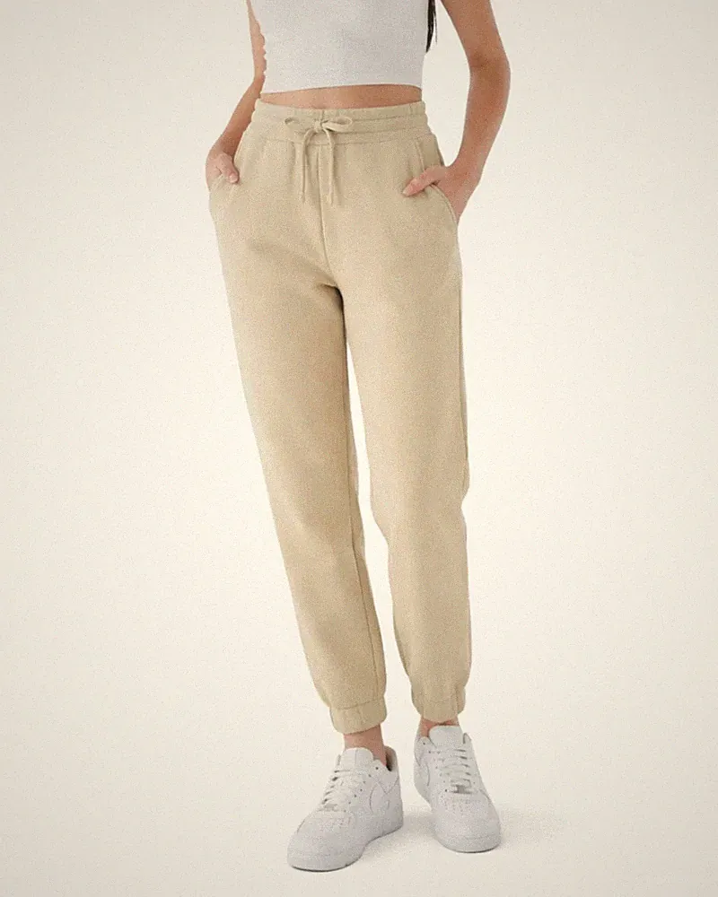 LUVIGANCE Damen Jogginghose Sweatpants Heavyweight Baumwollanteil