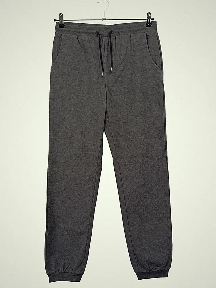 Luxury Lounge Herren Jogginghose Grau Meliert Gr. 48/M Kordelzug Freizeit Hose