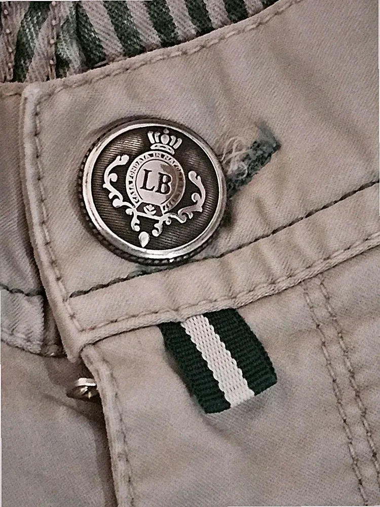 Luxus Chino Hose Luigi Borrelli Napoli Gr. W33/47