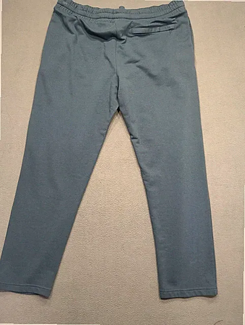 M&S Herren Jogginghose Gr. XL (W36) Blau Gerades Bein Freizeit Lounge