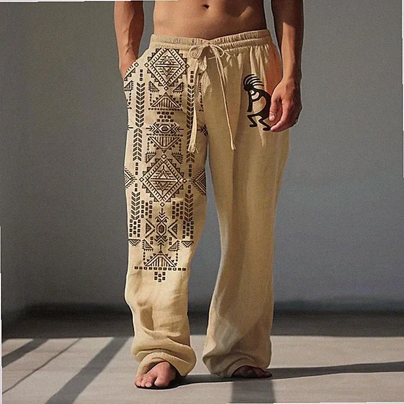 Männer Hose mit Kordelzug Freizeithose Pumphosen Pluderhosen Jogger Jogginghose
