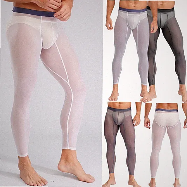 Männer Hosen Sport Jogginghosen Joggen Strumpfhosen Yoga Leicht Netz Fitness