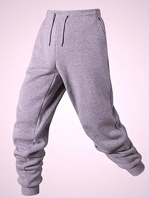 Männer Jogginghose Fleece Herbst Winter Sport Lässig Elastisch Komfortabel