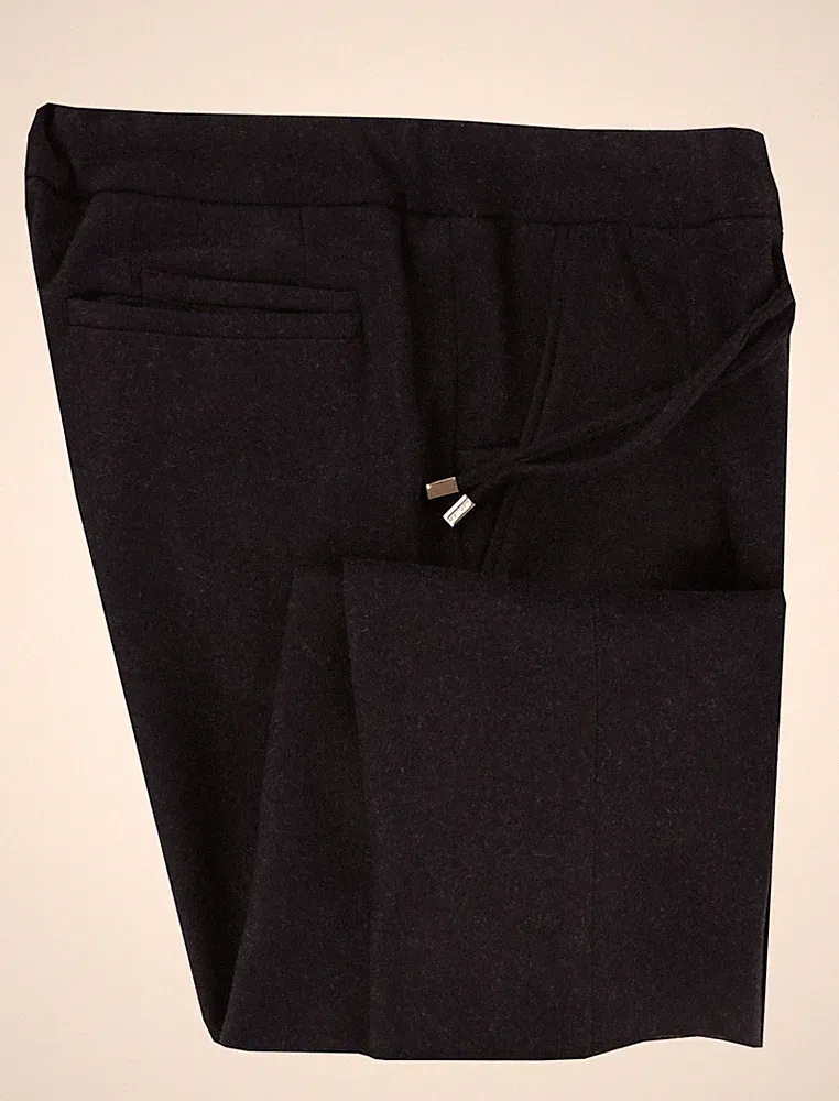 Mandelli Dunkelblau Schmale Cashmere-Mischung Hose - Slim Fit - 36/52