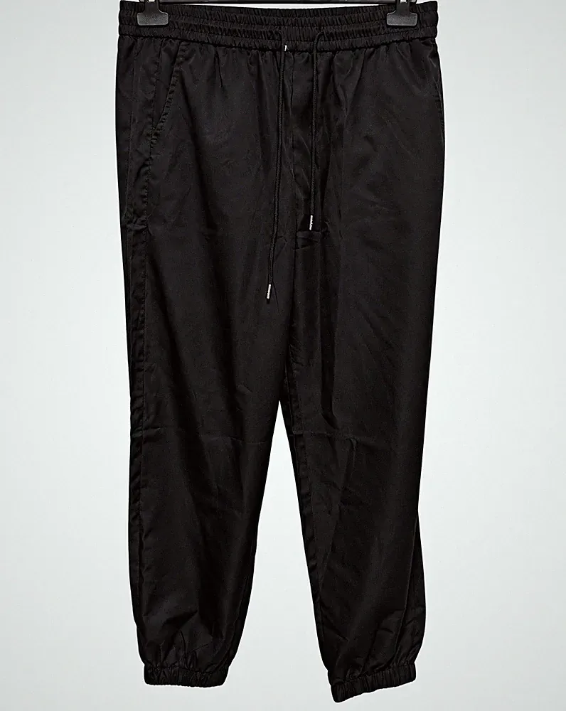 Manfinity Herren Jogginghose L Schwarz Polyester mit Kordelzug