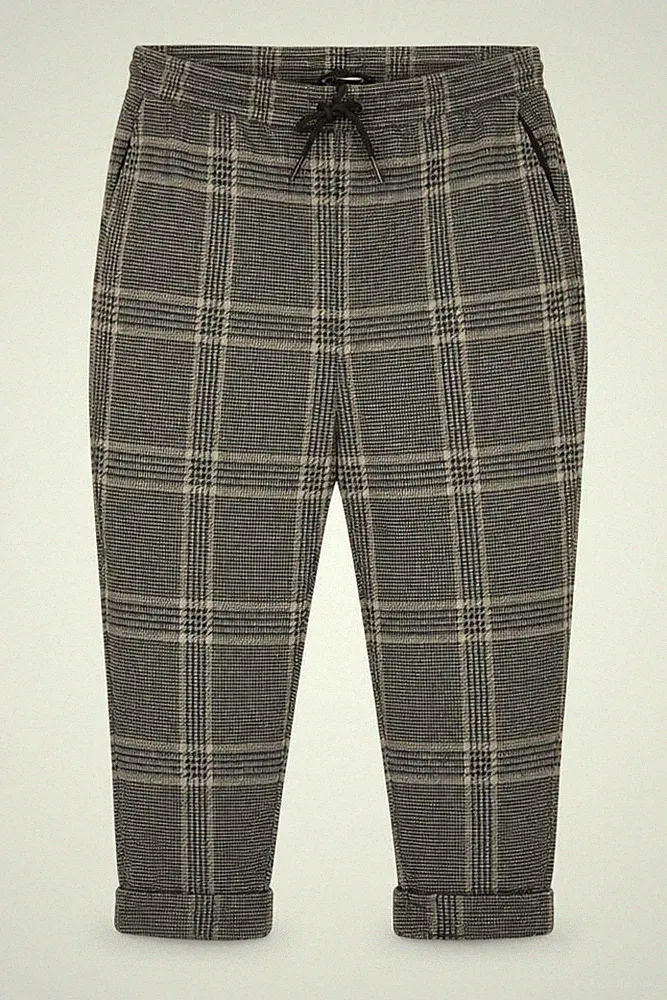 Marks & Spencer Damen Jogginghose Größe 20 Grau Kariert Freizeit Komfort