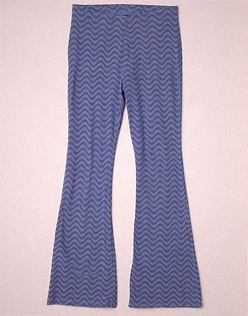 Marks & Spencer Mädchen Schlag Leggings 13-14 Jahre Blau Chevron Baumwolle YJ13
