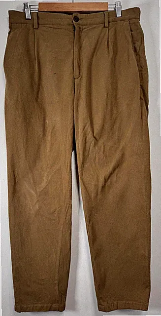Massimo Dutti Chino Hose Herren Large Braun Jogger Fit Gummibund Reise