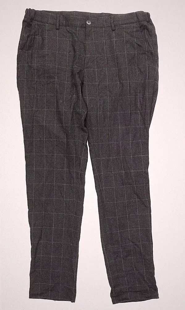 Massimo Dutti Jogginghose Herren grau kariert Größe 34