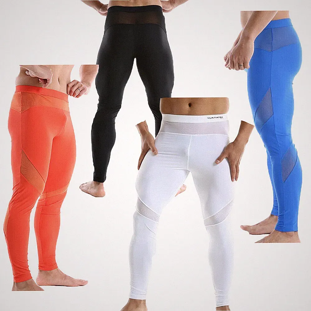 Men Laufhose Sporthose Jogging Schnelltrocknende Skinny Gemütlich Body Leggings