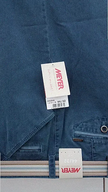 MEYER Blaue Chino- & Casual-Hosen 1-5131 Classic Baumwolle/Elasthan