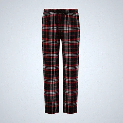 Michael Kors Herren Bequeme Baumwollmischung Pyjama-Sweatpants mit Kordelzug Rot