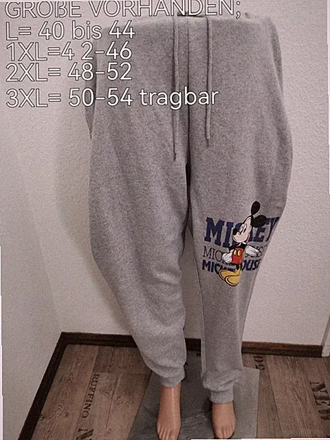 Mickey Mouse Jogginghose Größe L, XL, 2XL und 3XL