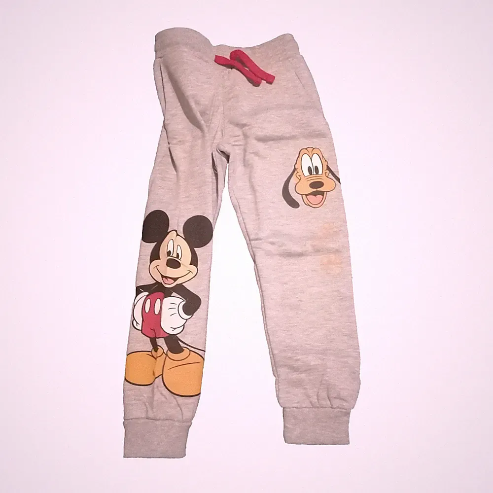 Mickey Mouse & Pluto Freizeithose für Kinder | Graue Jogginghose | Disney Style