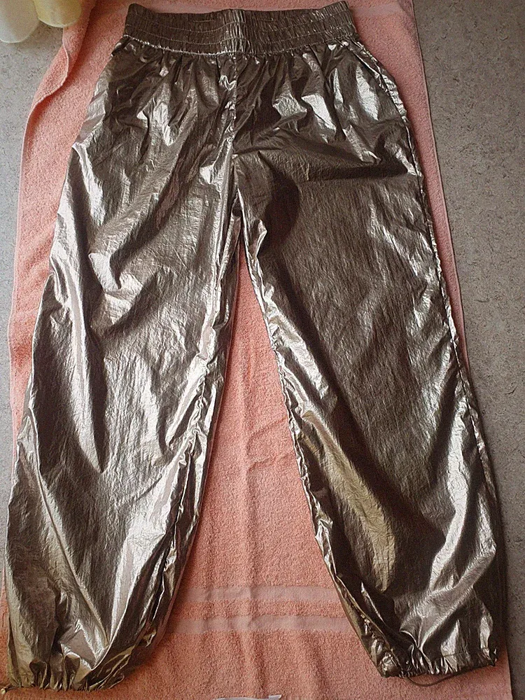 MINUS JOGGINGHOSE Gr.40 Gold Schick Neu Hoher NEUPREIS