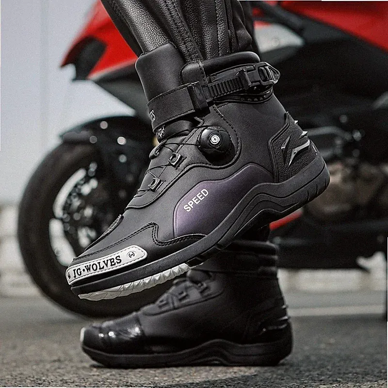 Motorrad Reiten Schuhe Reiten Kurz Stiefel Herren Cross-Country Motorrad Schuhe