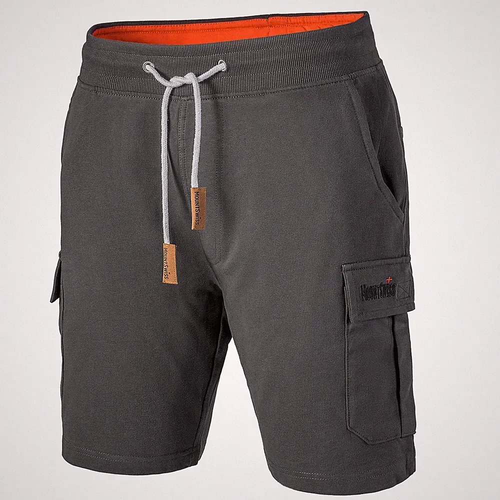 Mount Swiss Kurze CARGO Herren Freizeithose mit 6 Taschen verschließbar