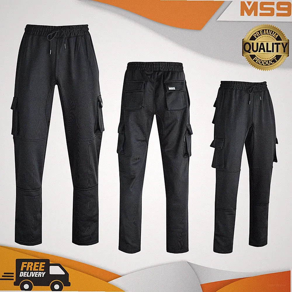 MS9 Herren Cargo Combat Arbeitshose Trainingsanzug Jogginghose Hose Joggers H10