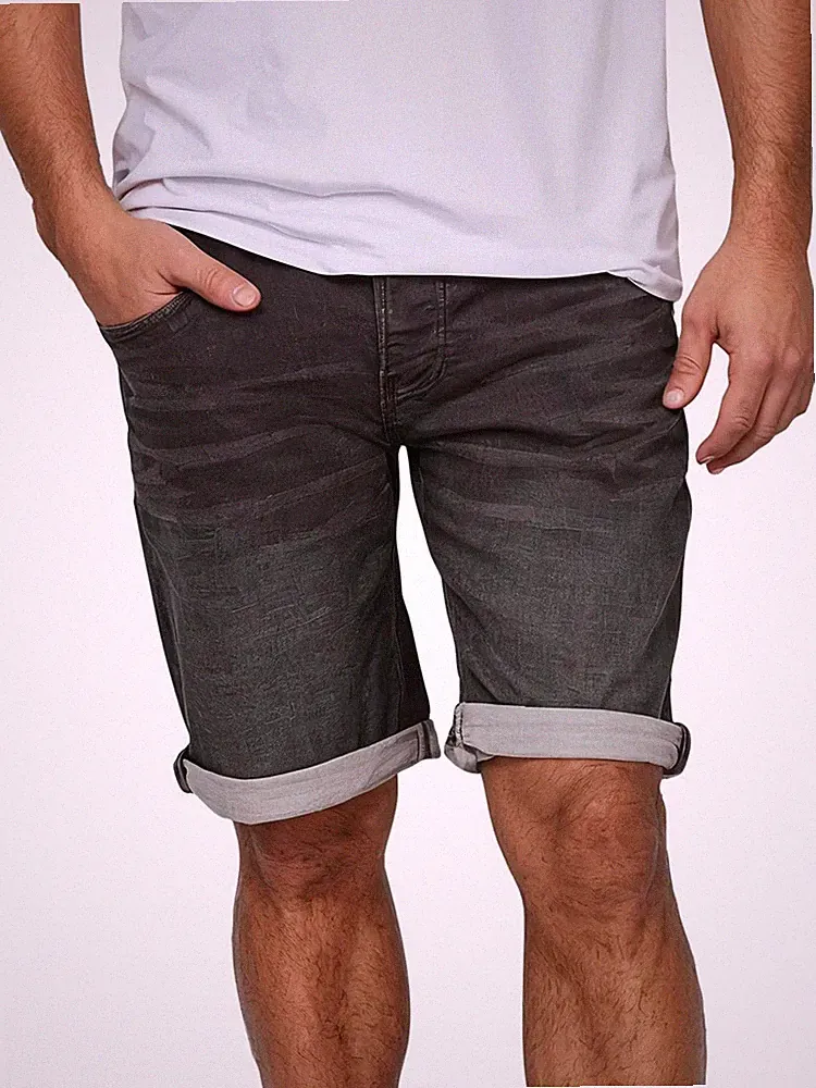 Mustang Jeans Shorts Herren Stretch Kurz Regular Fit Chicago Real X Kurze Hosen