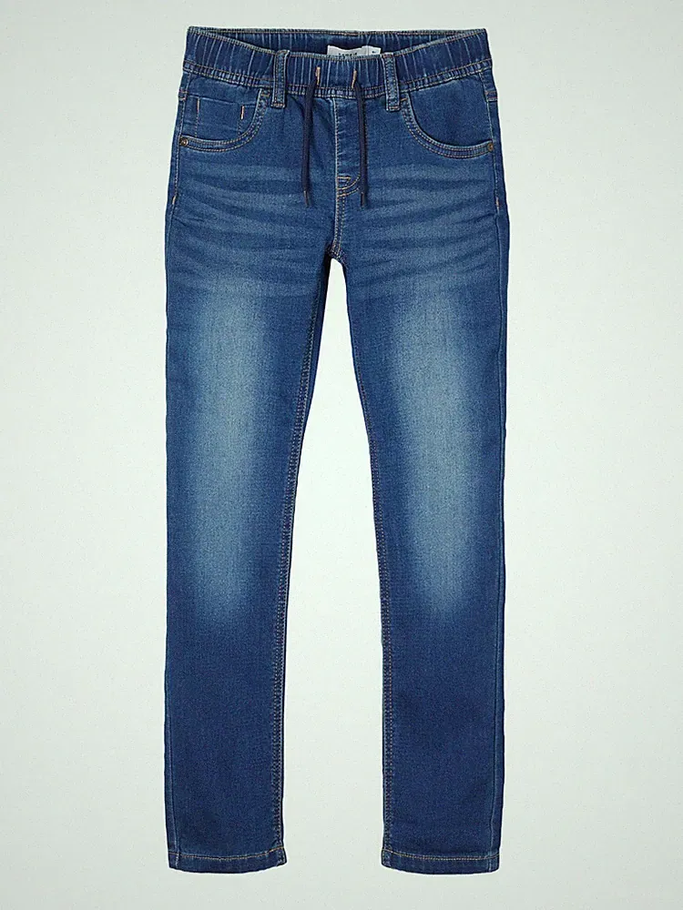 NAME IT Jeans Hose Jogginghose NKMRyan Gummibund dunkelblau Größe 104 bis 164